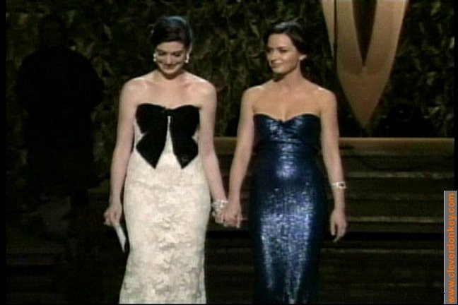 anne hathaway scandal photos. Anne Hathaway and Emily Blunt