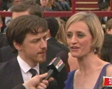 James McAvoy and Anne-Marie Duff, looking trippy dude