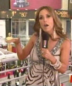 Jillian Barberie Reynolds is boring in zebra with weird earrings